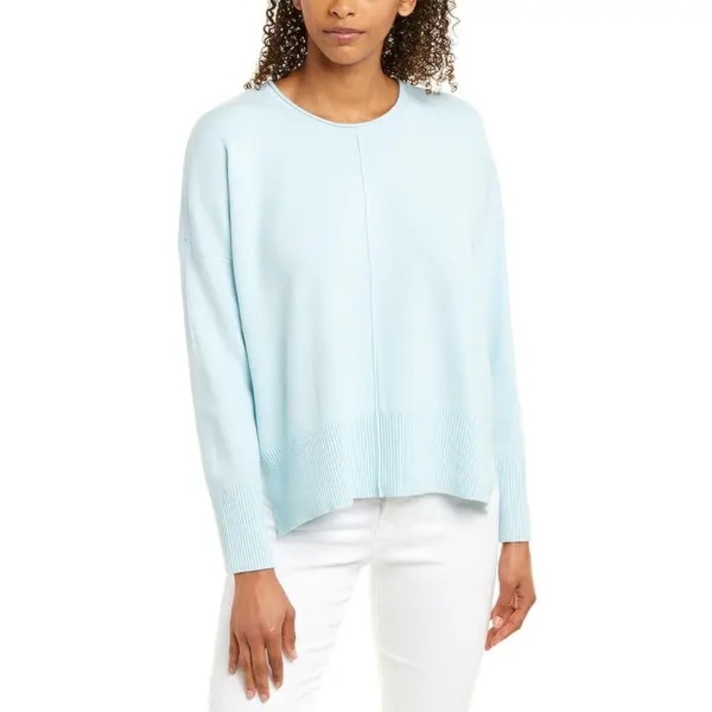 NWT French Connection Blue Della Vhari Sweater XL